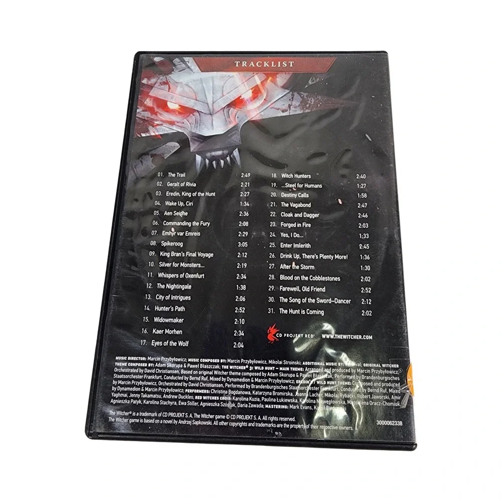 The Witcher 3 Wild Hunt PC Soundtrack CD Game Disc 4 with Booklet and‎ Stickers